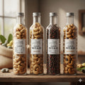 Crunchy Creamy Roasted Whole Cashew Nuts - Medium-sized bottle